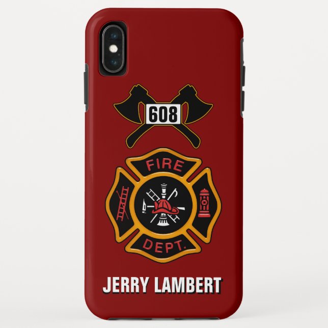 Coques Case-Mate iPhone Service des incendies Insigne de pompiers Modèle d (Dos)