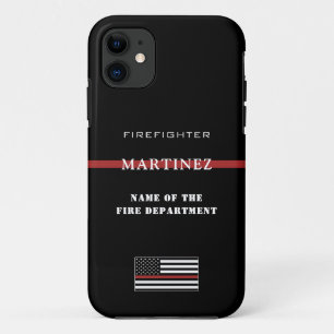 Case-Mate iPhone Case Service d'incendie de la ligne rouge mince