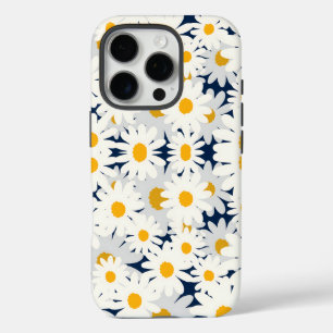 Coques iPhone 16 Pro Serviette de plage à motif floral rétro Daisy