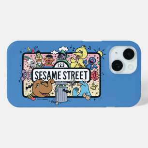 Coque Pour iPhone 15 Sésame Sésame   Sesame Pals signe de Doodle