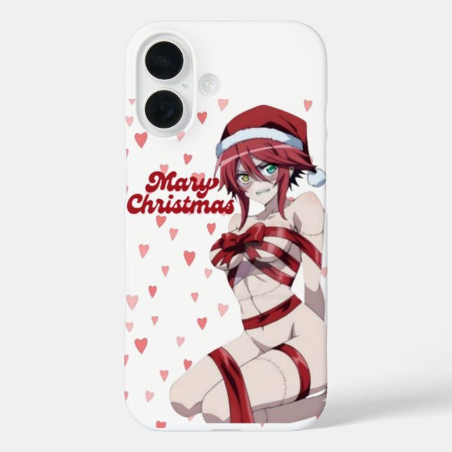 Coques Case-Mate iPhone Sexy Santa Marry Cristmas Wrapped Anime Girl (Verso)
