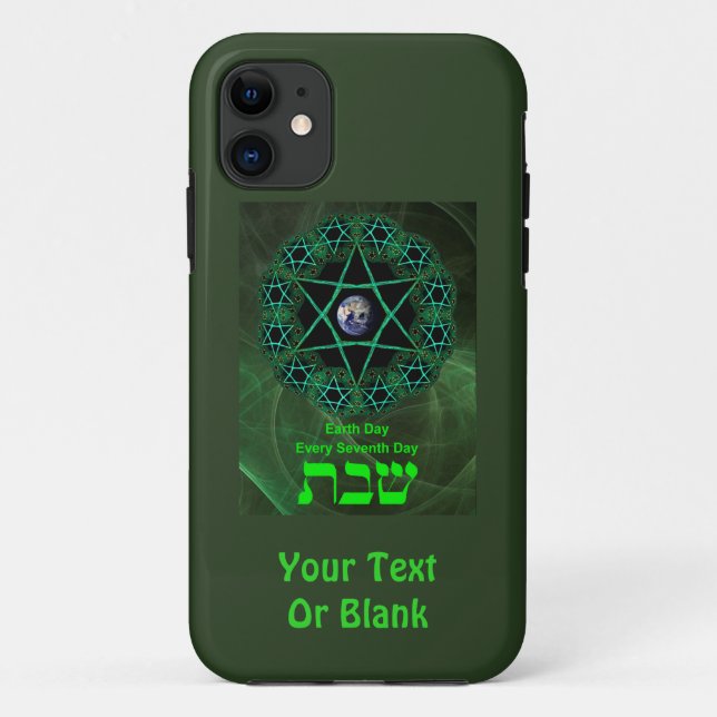 Coques Case-Mate iPhone Shabbat - Jour des terres (Dos)