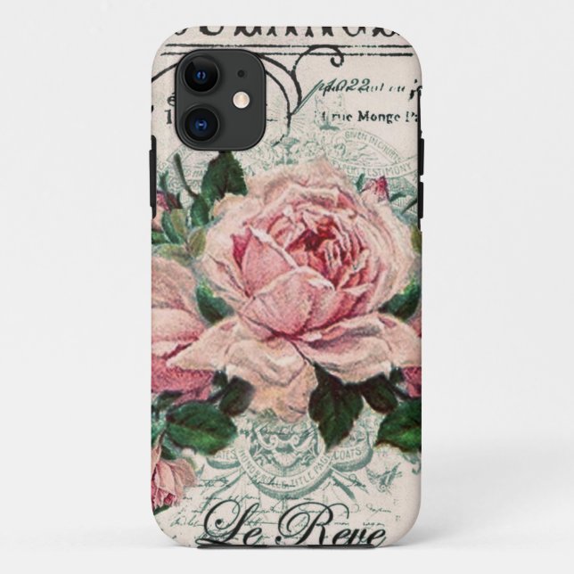 Coques Case-Mate iPhone shabby chic, découpage, victorien, français chic,  (Dos)
