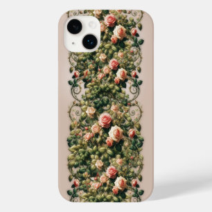 Coque Pour iPhone 14 Plus Shabby Chic Rose Rose Vines Floral Rose