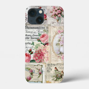Case-Mate iPhone Case Shabby collage chic, campagne victorienne, découpa
