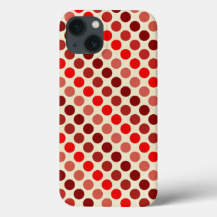 Etui iPhone 13 Shades of Red Pois par Shirley Taylor