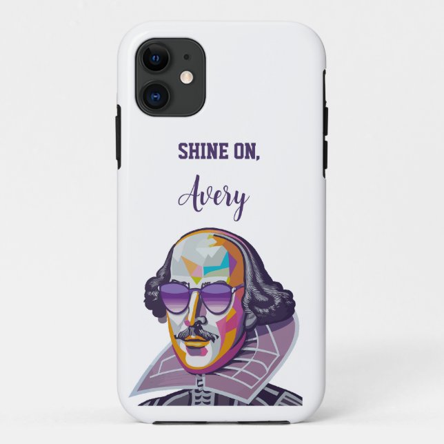 Coques Case-Mate iPhone Shakespeare à Shades : Illustration moderne (Dos)