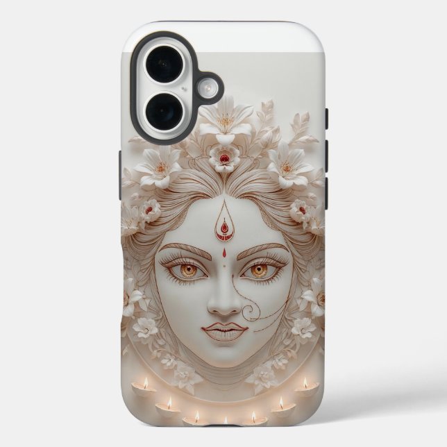 Coques Case-Mate iPhone Shakti Within - Illustration minimale de Devi (Verso)