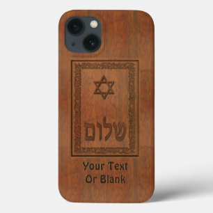 Case-Mate iPhone Case Shalom en bois découpé