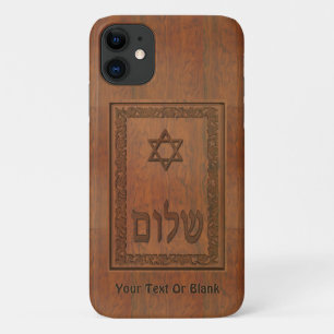 Case-Mate iPhone Case Shalom en bois sculpté