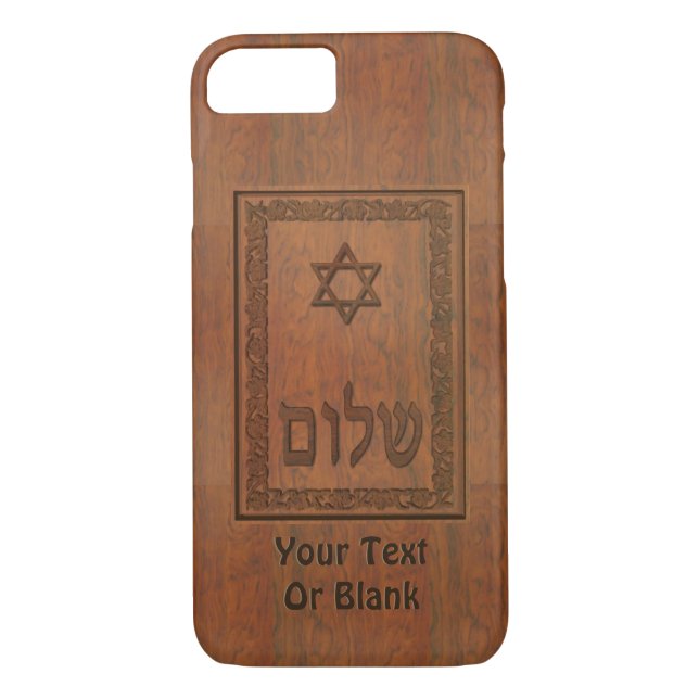 Coques Case-Mate iPhone Shalom en bois sculpté (Dos)