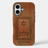 Shalom en bois sculpté