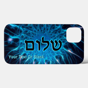 iPhone 13 Case Shalom Sur Fractage Bleu