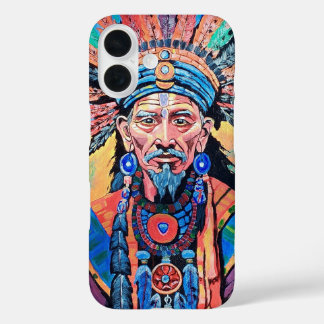 Coque Pour iPhone 16 shaman, sorcier, amulet, magie