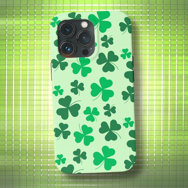Coques Case-Mate iPhone Shamrock de trèfle vert Irlande Irlande Retro Eleg (Créateur téléchargé)