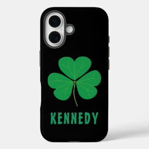 Coque Pour iPhone 16 Shamrock Green Clover Irlande Celtic Irish Nom