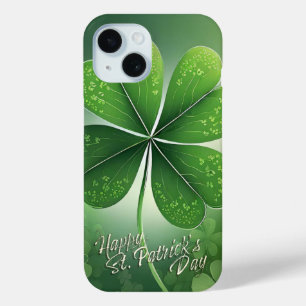 Coque Pour iPhone 15 Shamrocks verts Bonne St. Patrick's Day (8) c