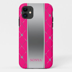 Coque Case-Mate Pour iPhone Shapes de Silver Hot Pink