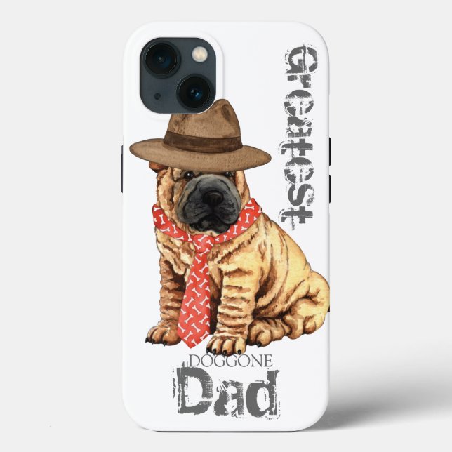 Coques Case-Mate iPhone Shar-Pei Papa (Verso)
