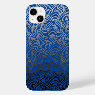 Coque Pour iPhone 14 Plus Shell motif.04.w DBlue BG
