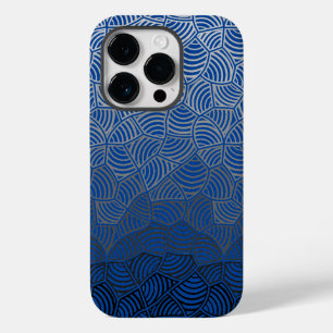 Coque Pour iPhone 14 Pro Shell motif.04.w DBlue BG