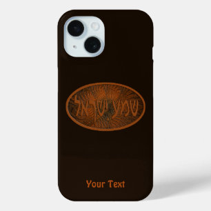 Coque Pour iPhone 15 Shema en bois sculpté Yisrael