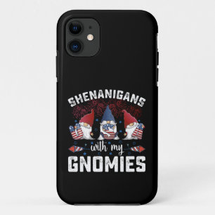 Case-Mate iPhone Case Shenanigangs Avec Mes Gnomies 4 juillet Usa