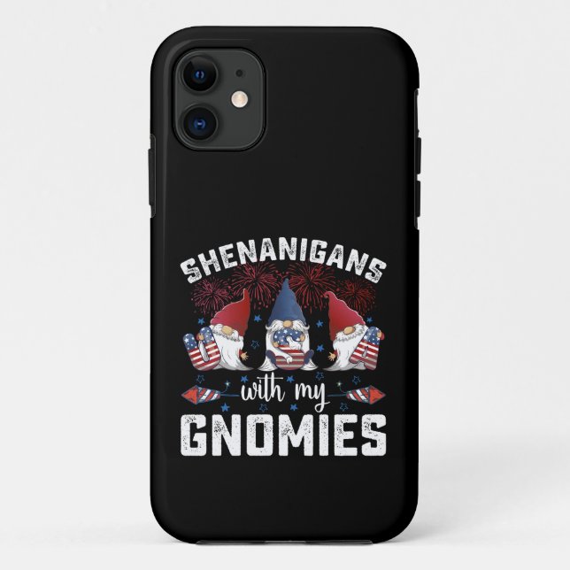 Coques Case-Mate iPhone Shenanigangs Avec Mes Gnomies 4 juillet Usa (Dos)
