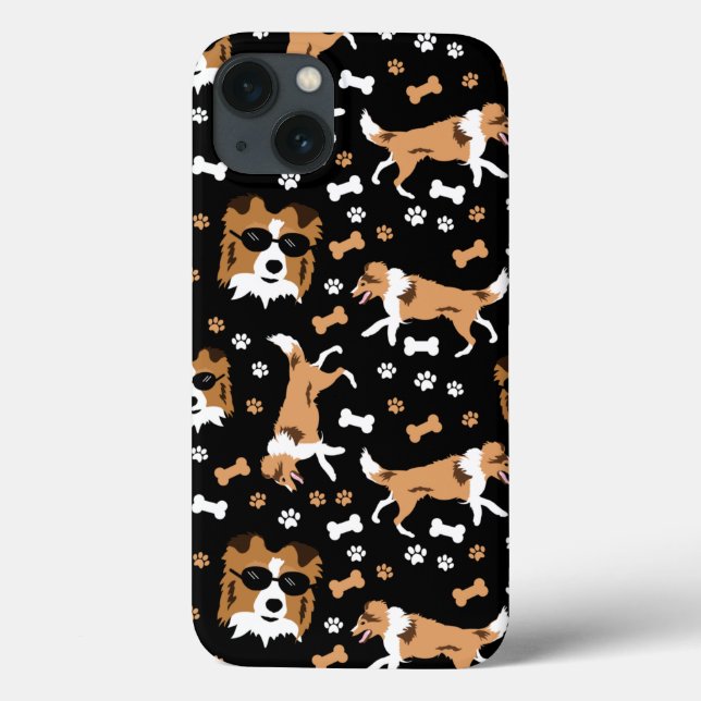 Coques Case-Mate iPhone Shetland Sheepdogs Shelter Motif chien mignon Coqu (Verso)