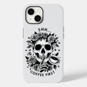 Coque Pour iPhone 14 Shhh...Café d'abord