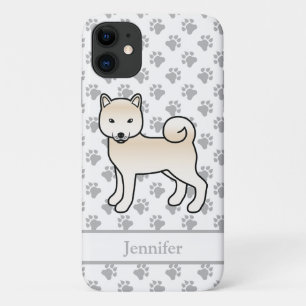 Case-Mate iPhone Case Shiba Inu crème Chien de dessin animé mignon & nom