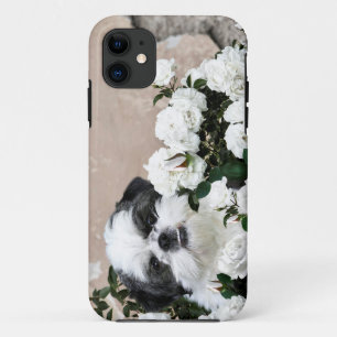 Coque Case-Mate Pour iPhone Shih Tzu et roses
