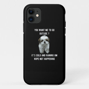 Case-Mate iPhone Case Shih Tzu   Shih Tzu Vous Voulez Que Je Suis Dehors