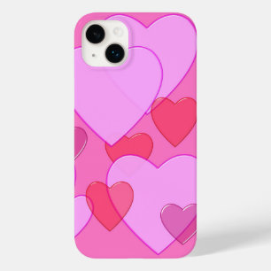 Coque Pour iPhone 14 Plus Shining heart Valentine background rose