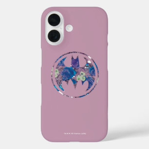 Coques iPhone 16 Signal de chauve-souris Rose violet