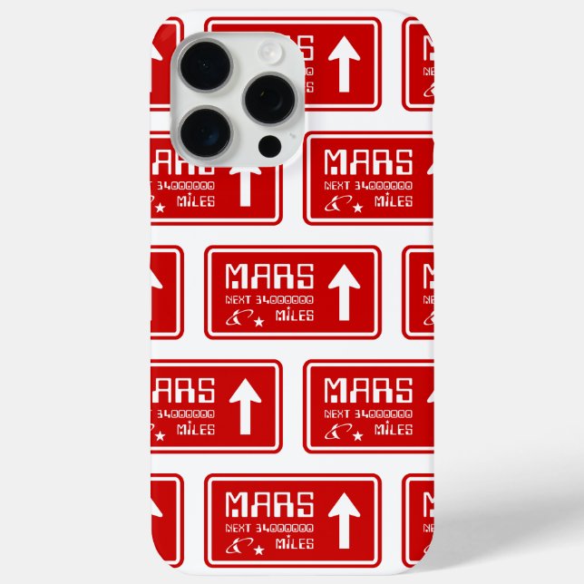Coques Case-Mate iPhone Signal routier de Mars (Verso)