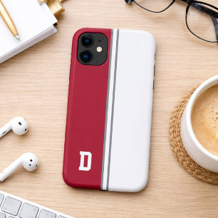 Case-Mate iPhone Case Signature Couleurs de Collège Rouge & Blanc