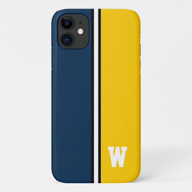 Coques Case-Mate iPhone Signature des couleurs du collège (Dos)