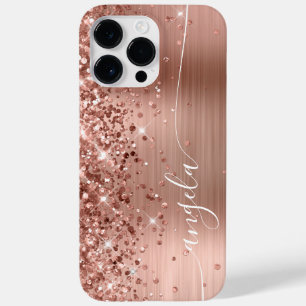 Coque Pour Pour iPhone 14 Pro Max Signature Gold Glam Rose