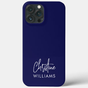 Case-Mate iPhone Case Signature Monogramme manuscrit bleu