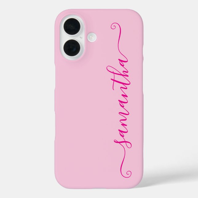 Coques Case-Mate iPhone Signature rose chaud (Verso)