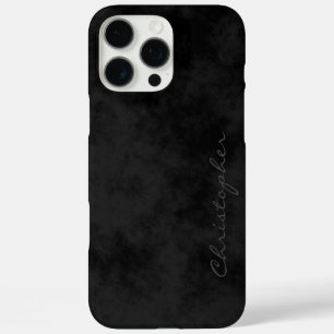 iPhone 16 Pro Max Case Signature simple en noir