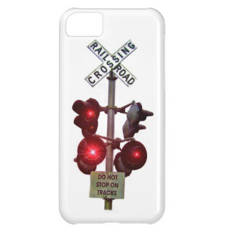 Coque iPhone 5C Signaux de croisement de chemin de fer