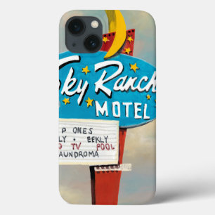Coques Pour iPhone Signe de motel de ranch de ciel