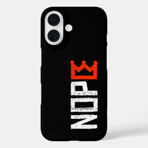 Coque Pour iPhone 16 Signe de protestation anti-rois Horizontal gras