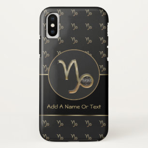 Coque iPhone X Signe de zodiaque de Capricorne personnalisé