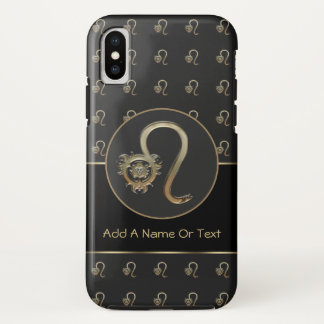 Coque iPhone X Signe de zodiaque de Lion personnalisé