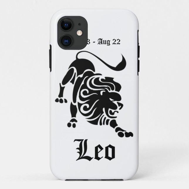 Coques Case-Mate iPhone Signe de zodiaque - Lion (Dos)