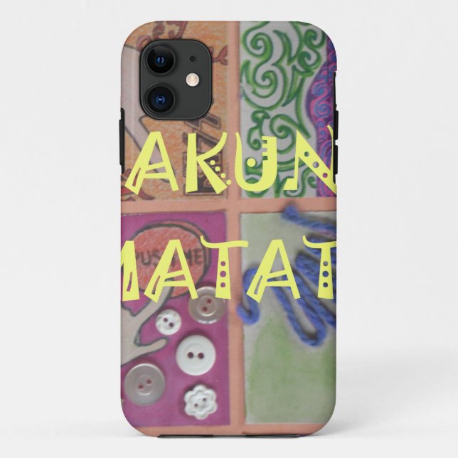 Coques Case-Mate iPhone Signe Hakuna Matata - Impression (Dos)