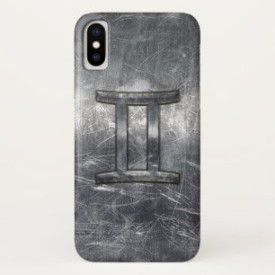 Etui iPhone Case-Mate SIGNE Zodiaque Gemini Grunge Argent Distressé